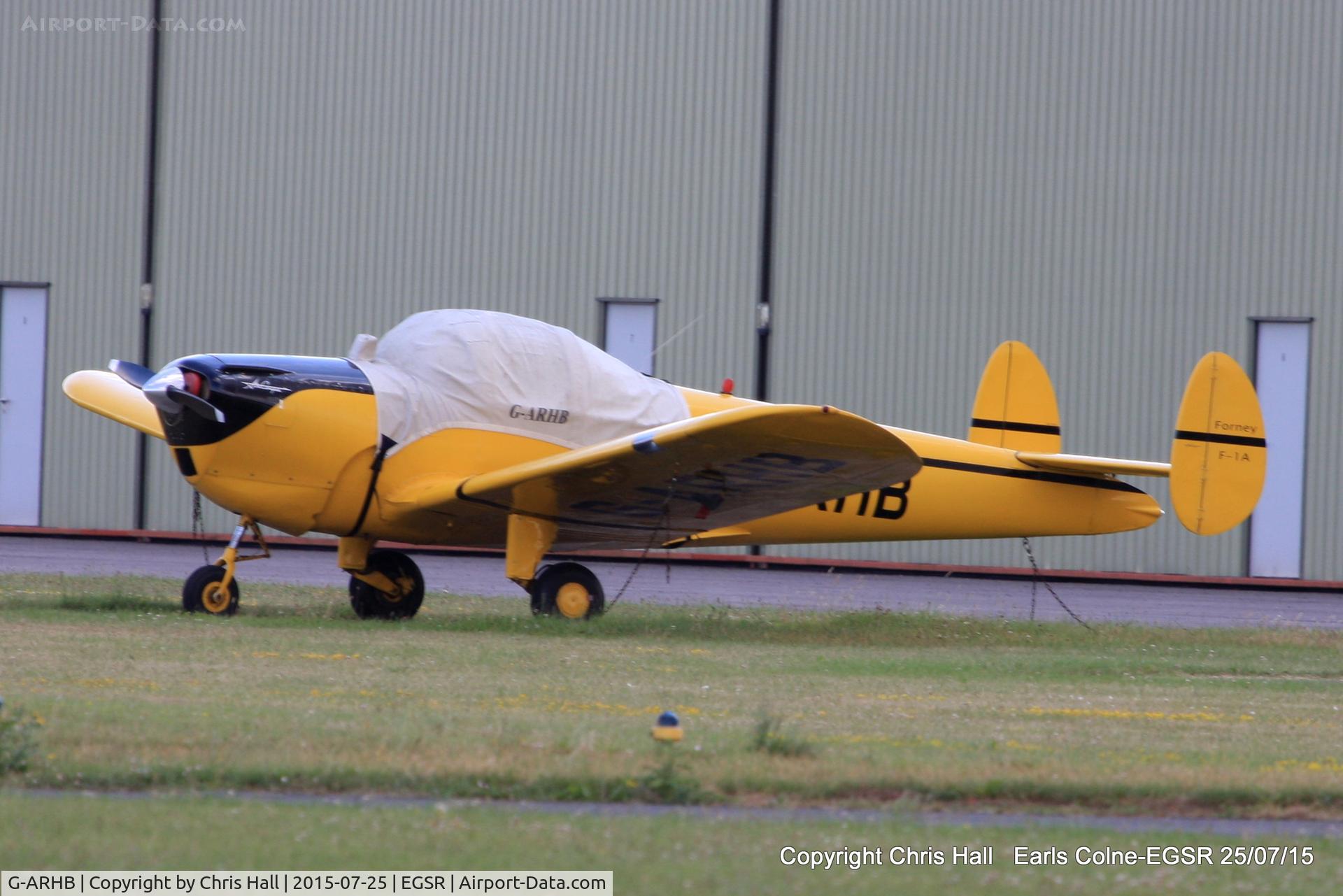 G-ARHB, 1960 Forney F-1A Aircoupe C/N 5733, at Earls Colne Airfield