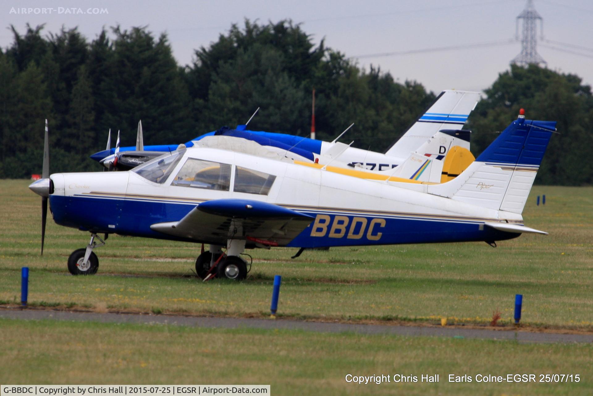 G-BBDC, 1973 Piper PA-28-140 Cherokee C/N 28-7325437, at Earls Colne Airfield