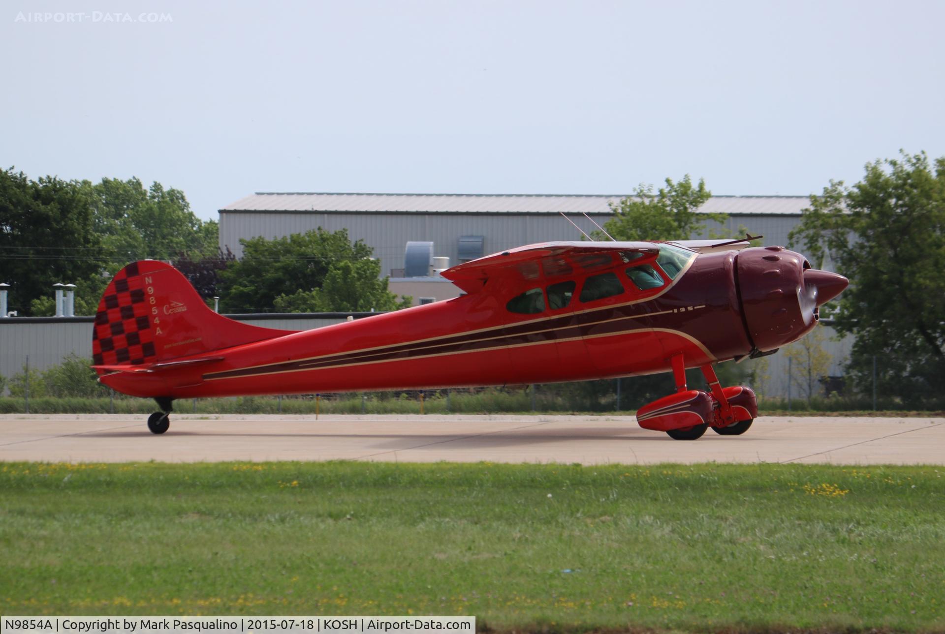 N9854A, 1952 Cessna 190 C/N 7547, Cessna 190