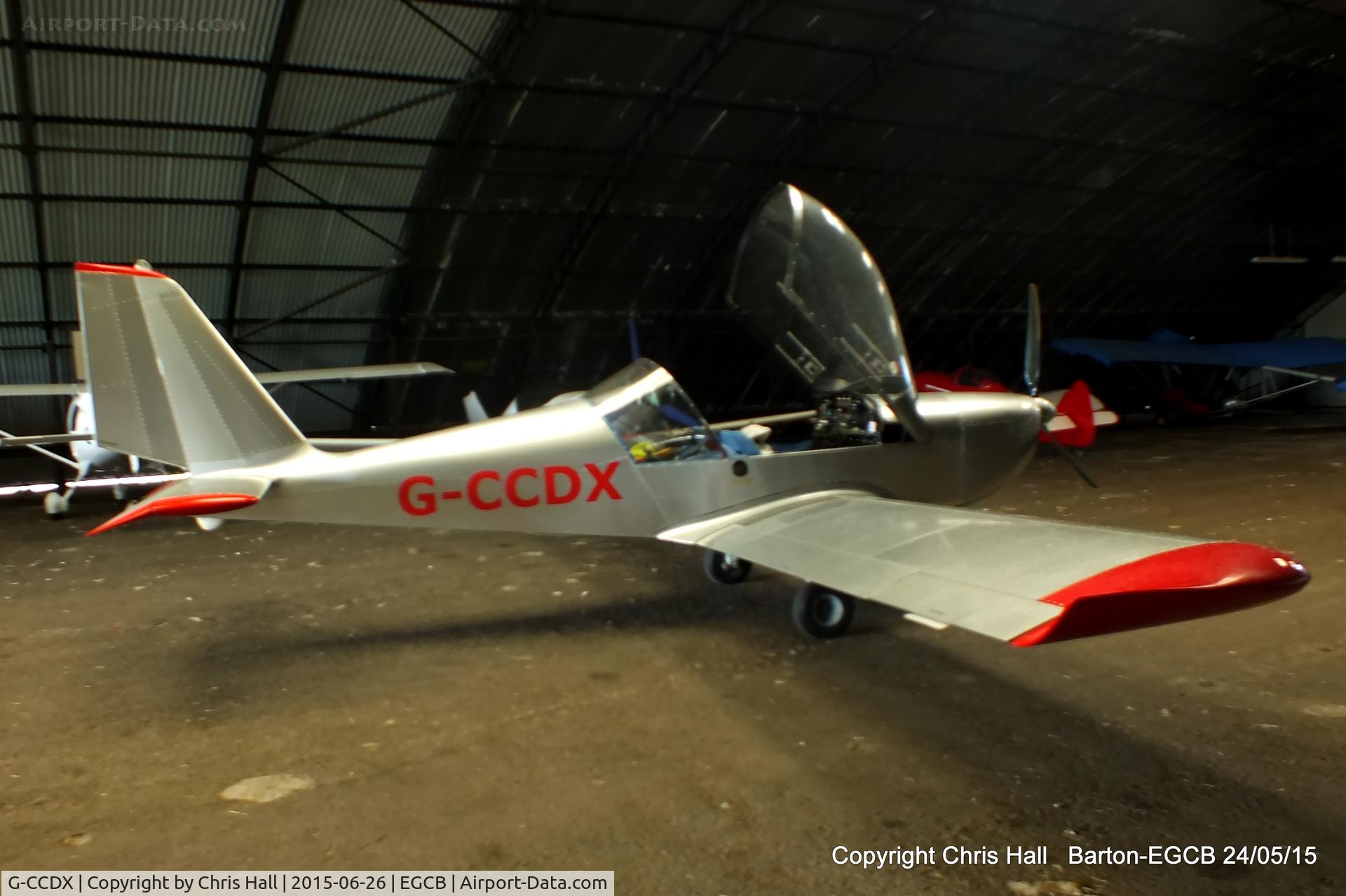 G-CCDX, 2003 Aerotechnik EV-97 Eurostar C/N PFA 315-14013, Barton resident