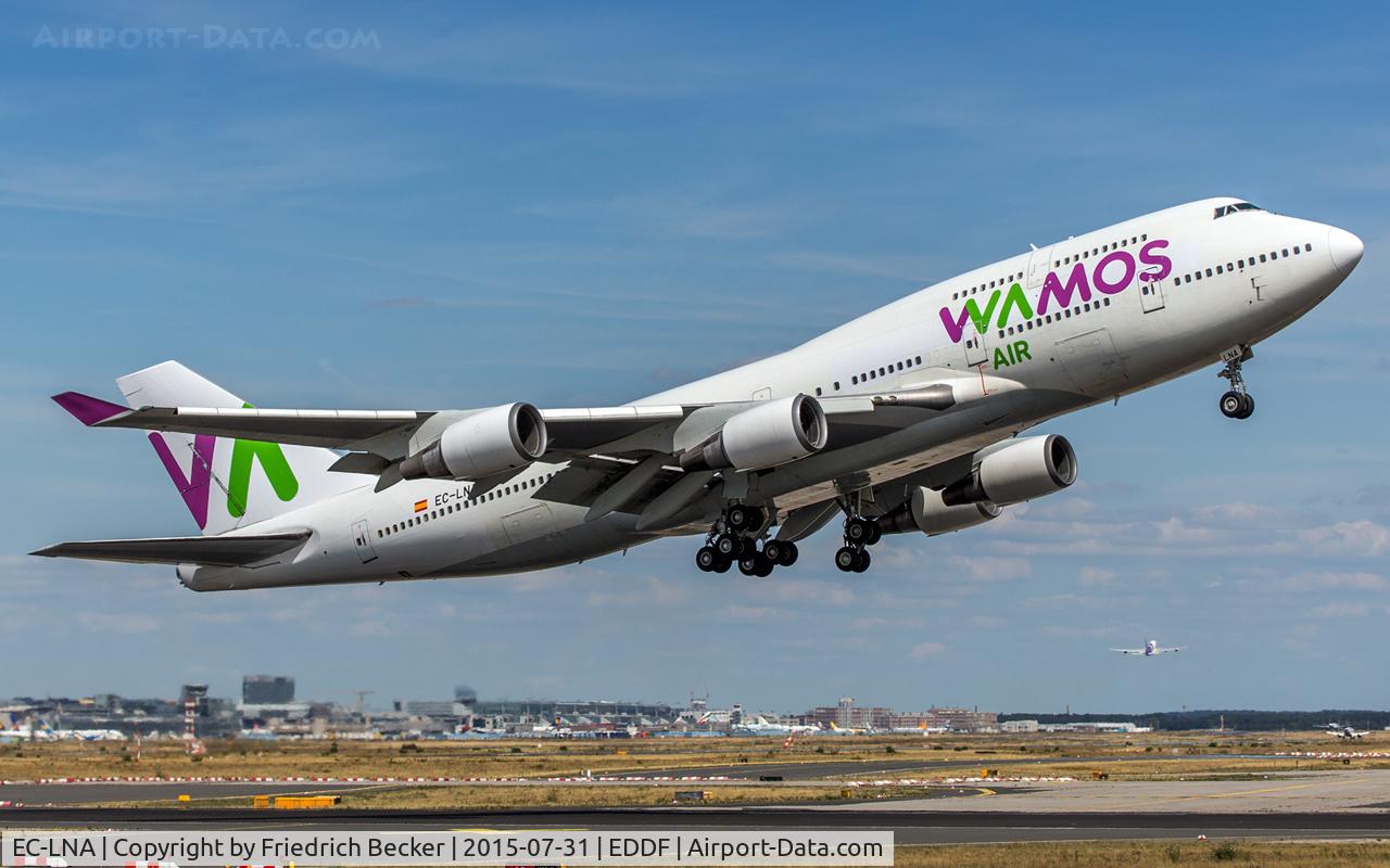 EC-LNA, 1992 Boeing 747-446 C/N 26346, departure via RW18W