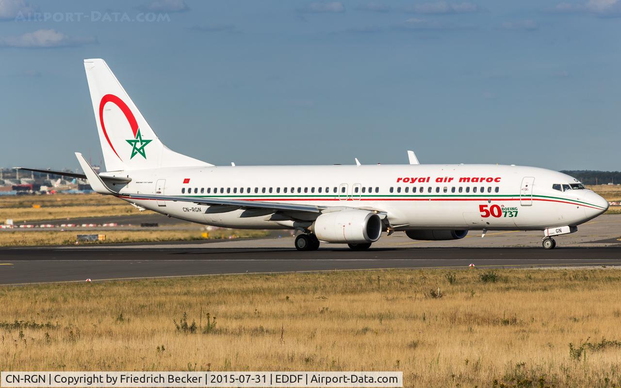 CN-RGN, 2013 Boeing 737-8B6 C/N 33075, departure via RW18W
