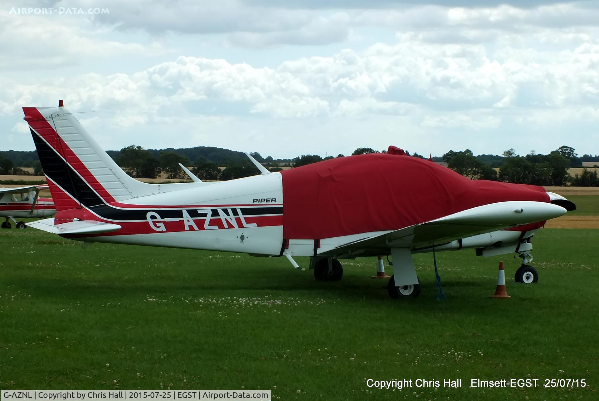 G-AZNL, 1971 Piper PA-28R-200-2 Cherokeee Arrow II C/N 28R-7235006, at Elmsett Airfield