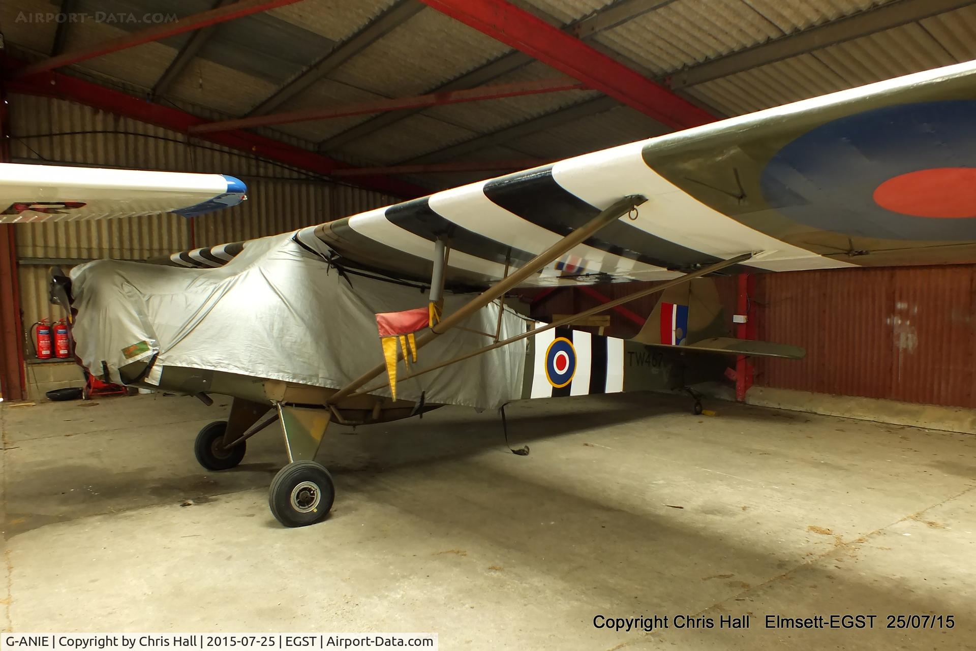 G-ANIE, 1945 Taylorcraft J Auster 5 C/N 1809, at Elmsett Airfield