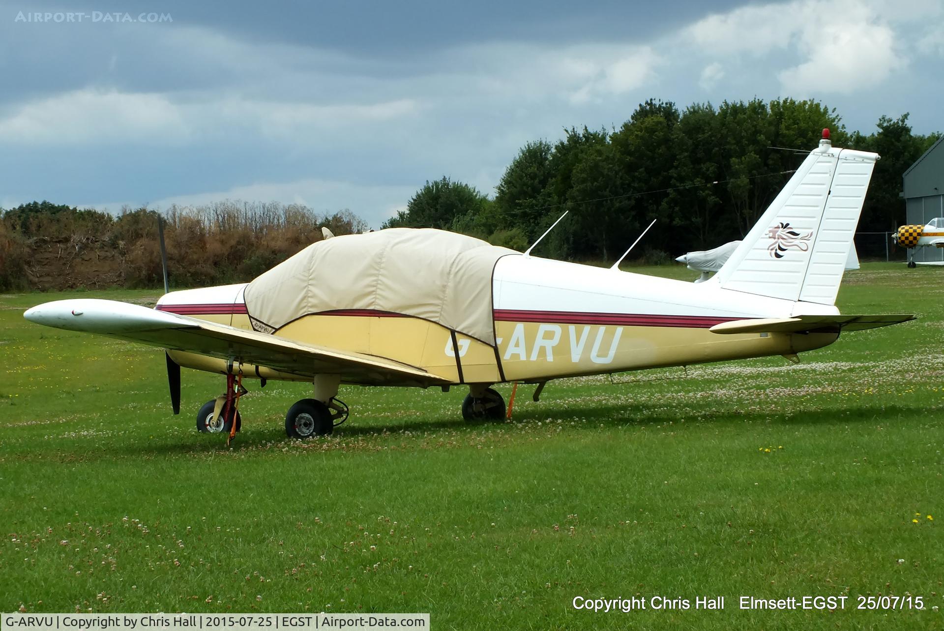 G-ARVU, 1962 Piper PA-28-160 Cherokee Cherokee C/N 28-410, at Elmsett Airfield