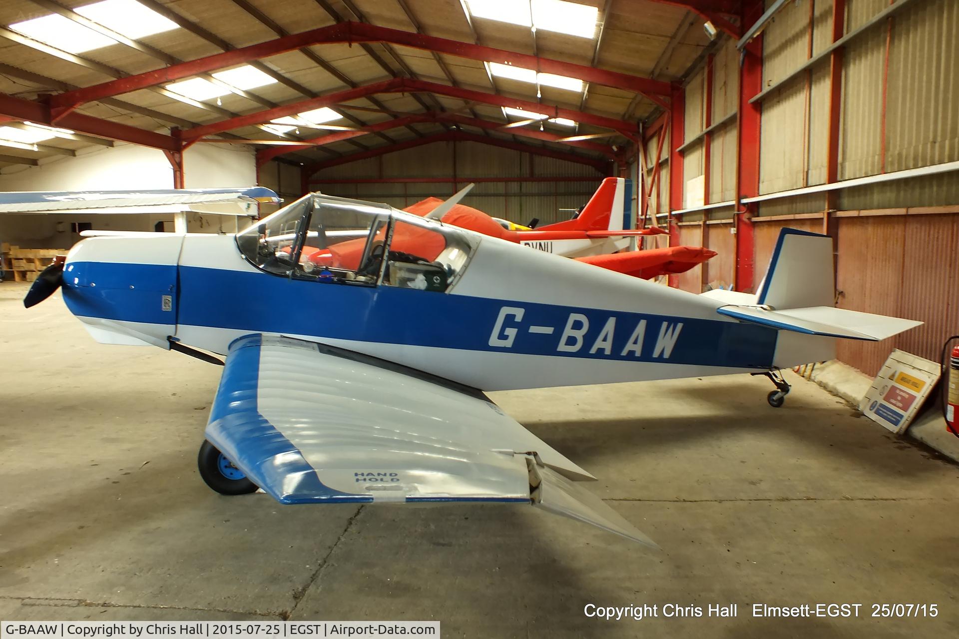 G-BAAW, 1956 Jodel D-119 C/N 366, at Elmsett Airfield