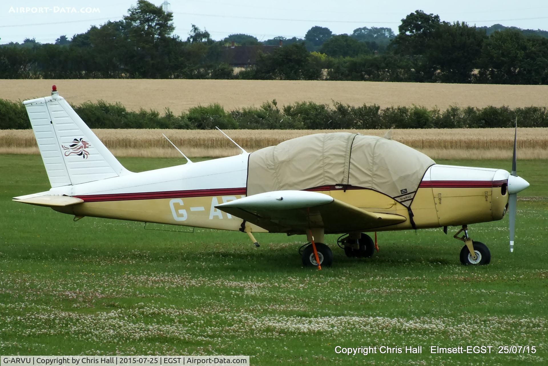 G-ARVU, 1962 Piper PA-28-160 Cherokee Cherokee C/N 28-410, at Elmsett Airfield