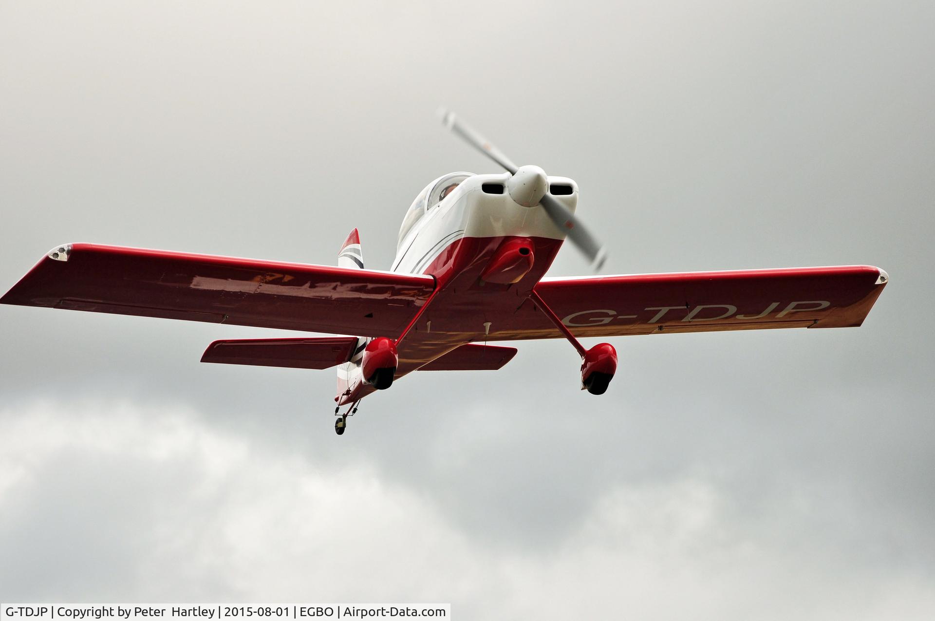 G-TDJP, 2013 Vans RV-8 C/N LAA 303-15056, Taking off from Halfpenny Green (Wolverhampton) on 1st August 2015