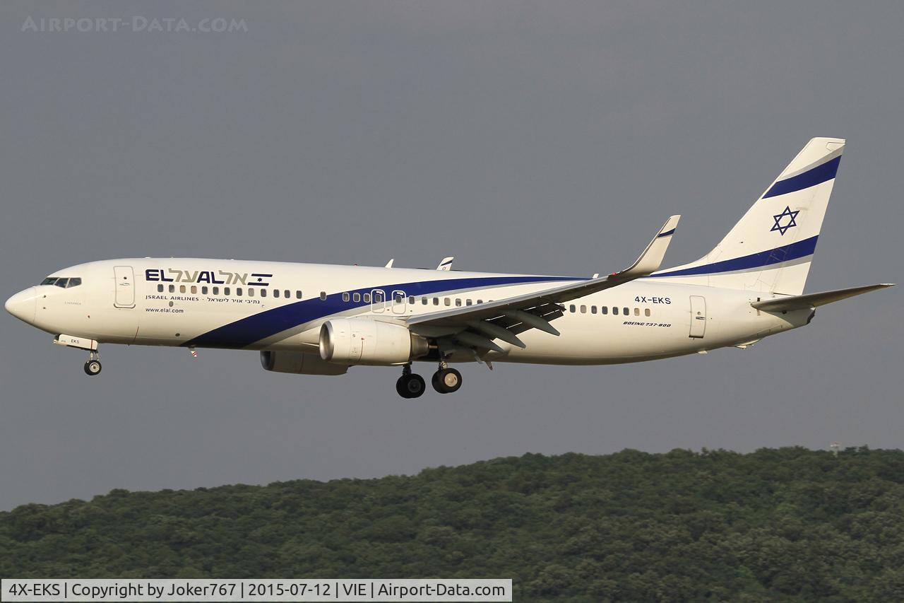 4X-EKS, 2008 Boeing 737-8HX C/N 36433, El Al