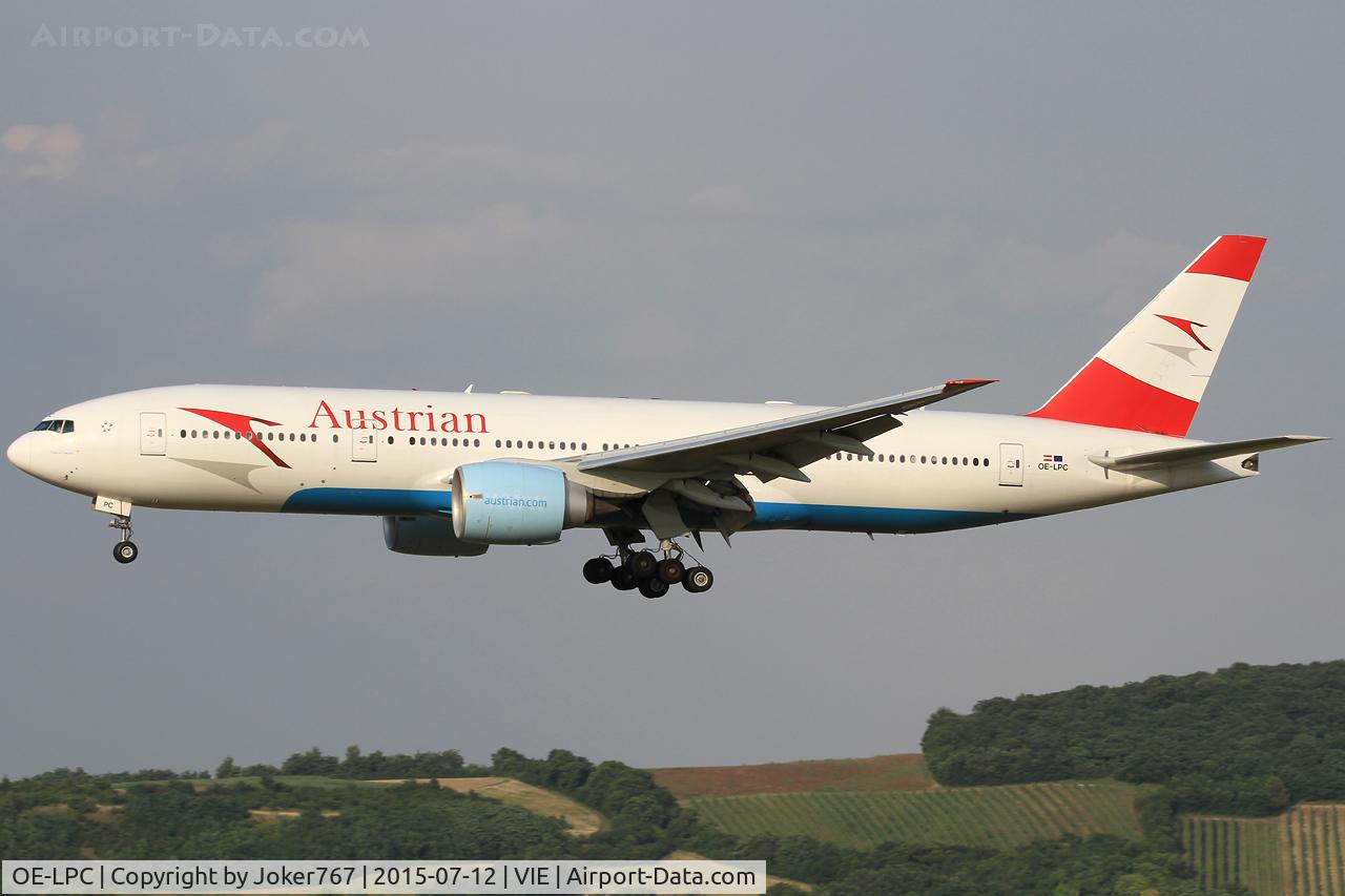 OE-LPC, 2002 Boeing 777-2Z9/ER C/N 29313, Austrian Airlines