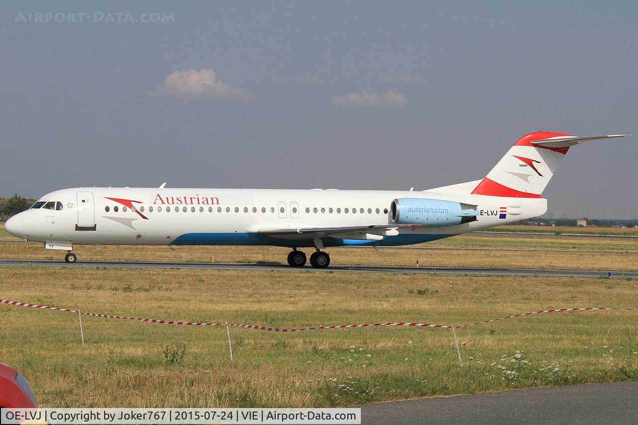 OE-LVJ, 1991 Fokker 100 (F-28-0100) C/N 11359, Austrian Airlines