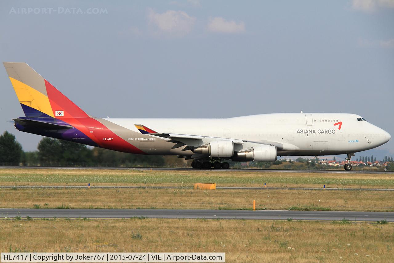 HL7417, 1993 Boeing 747-48EM(BDSF) C/N 25779, Asiana Cargo
