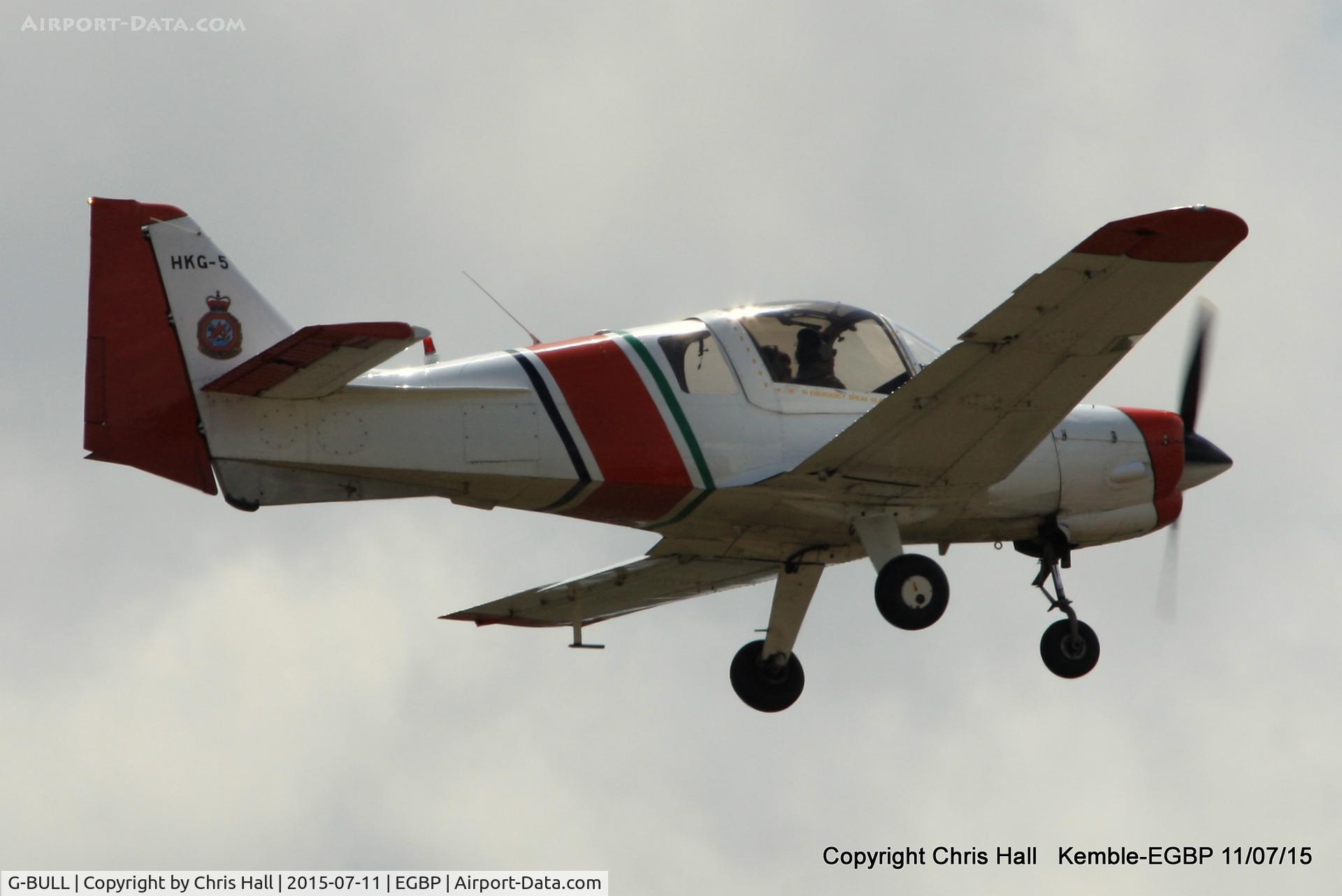 G-BULL, 1977 Scottish Aviation Bulldog Series 120 Model 128 C/N BH120/392, visitor at Kemble