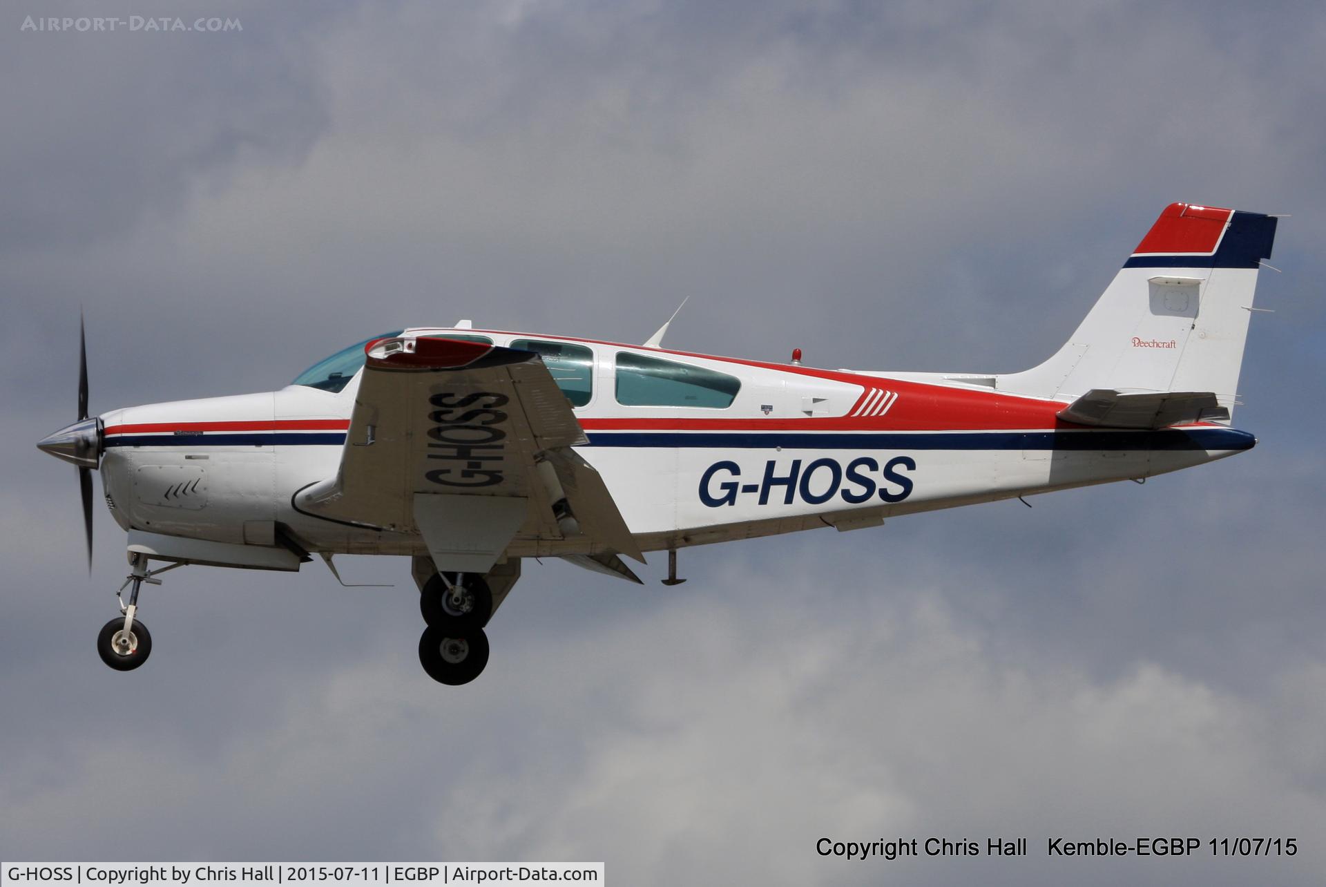 G-HOSS, 1987 Beech F33A Bonanza C/N CE-1151, Kemble resident