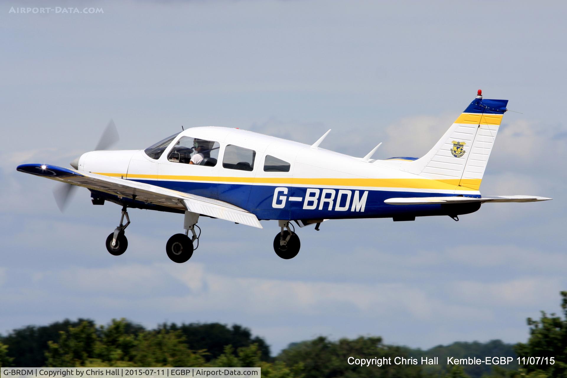 G-BRDM, 1977 Piper PA-28-161 Cherokee Warrior II C/N 28-7716004, visitor from White Waltham