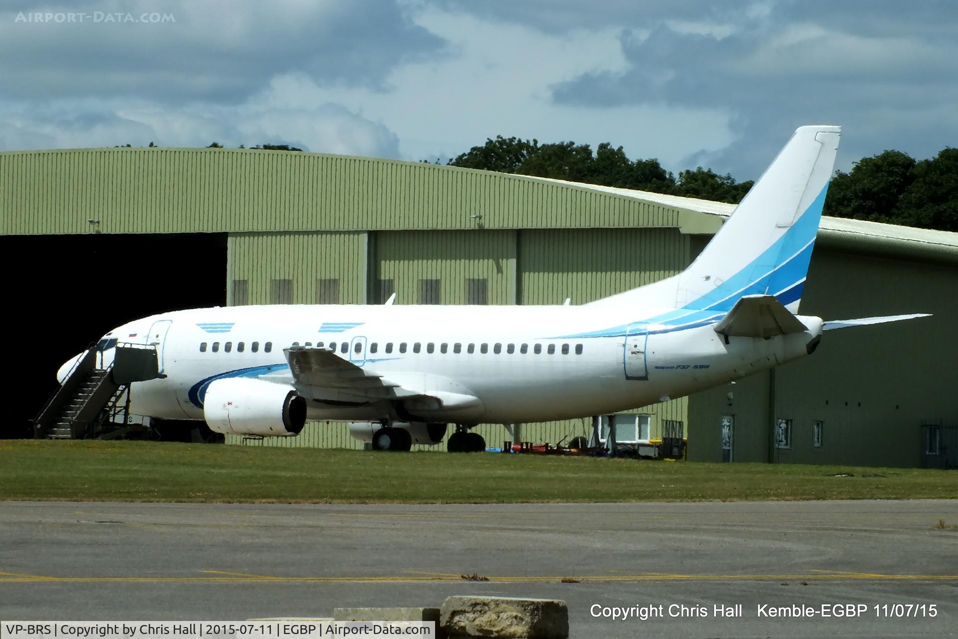 VP-BRS, 1991 Boeing 737-528 C/N 25231, ex Yamal Airlines, being partedout by ASI at Kemble