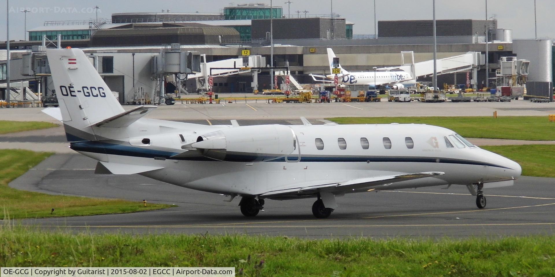 OE-GCG, 2003 Cessna 560XL Citation XL C/N 560-5316, At Manchester