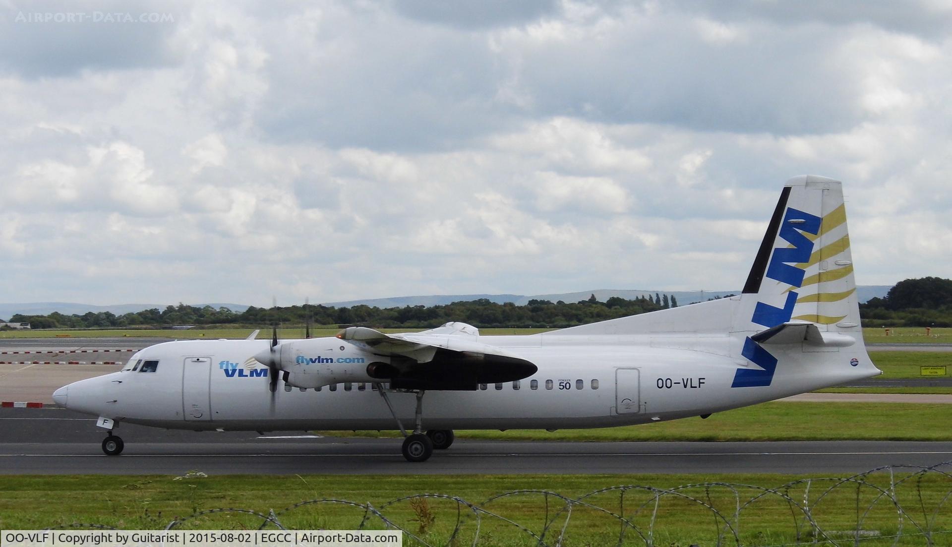 OO-VLF, 1991 Fokker 50 C/N 20208, At Manchester
