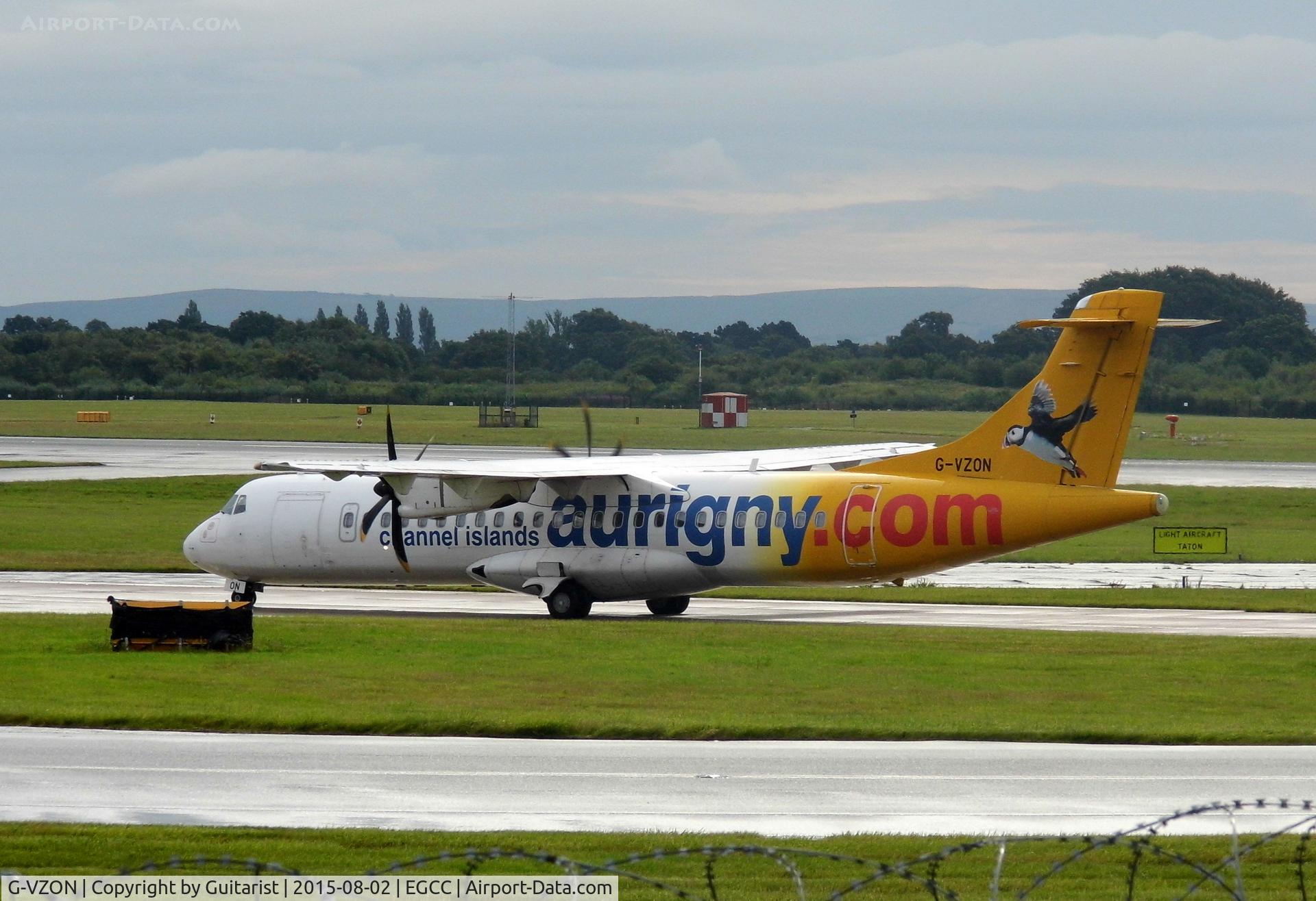 G-VZON, 2009 ATR 72-212A C/N 853, At Manchester