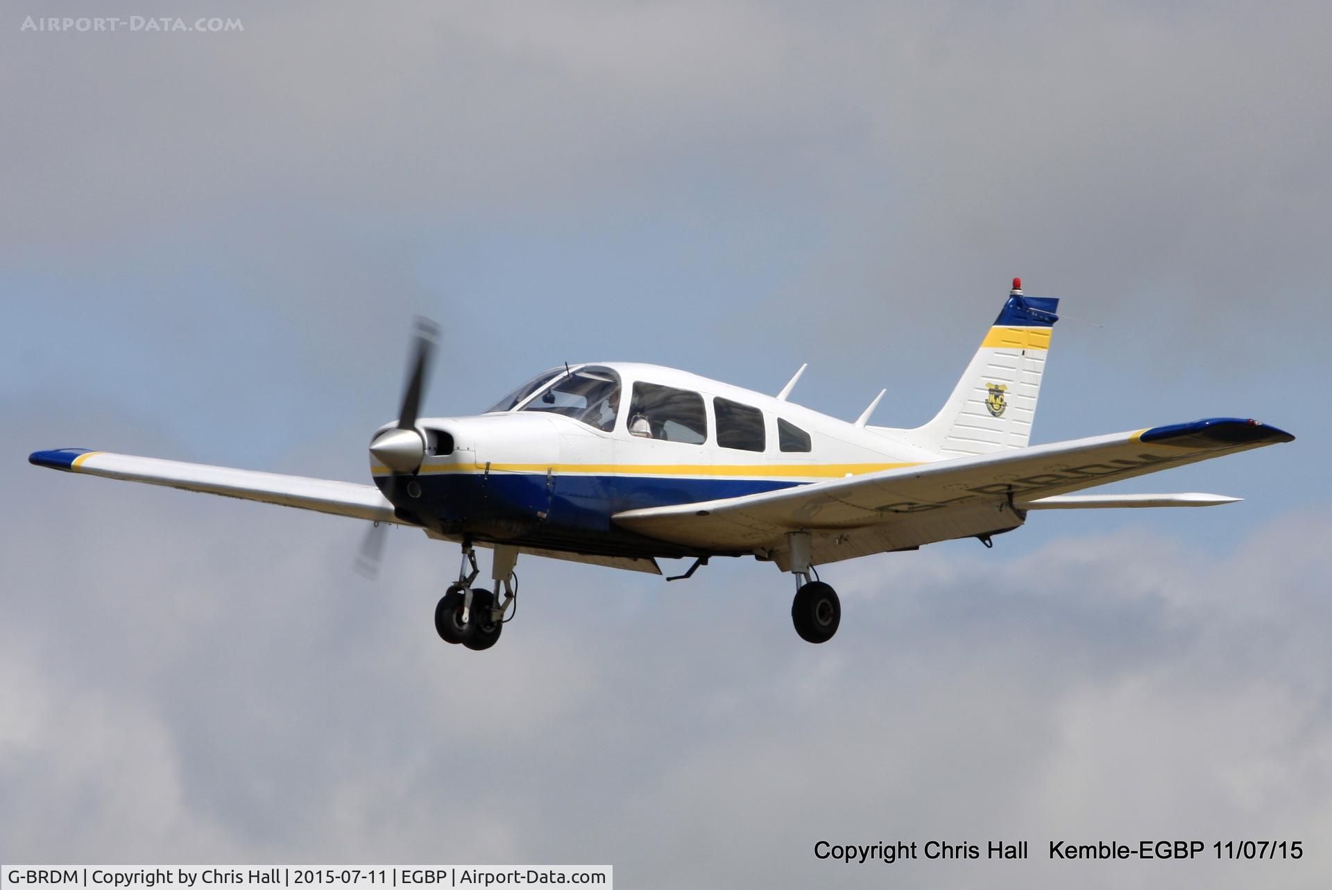 G-BRDM, 1977 Piper PA-28-161 Cherokee Warrior II C/N 28-7716004, visitor from White Waltham