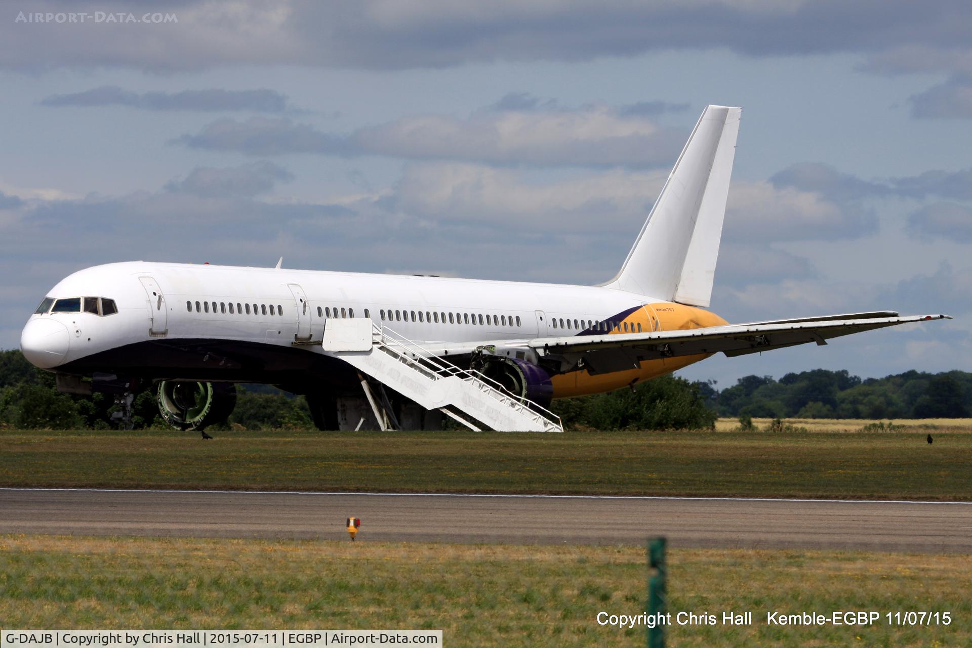 G-DAJB, 1987 Boeing 757-2T7 C/N 23770, ex Monarch, in the scrapping area at Kemble