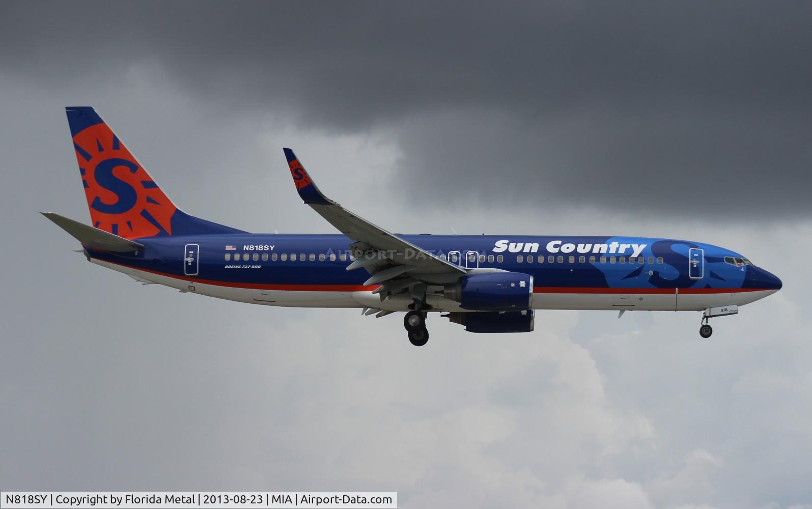 N818SY, 2007 Boeing 737-8BK C/N 29646, Sun Country