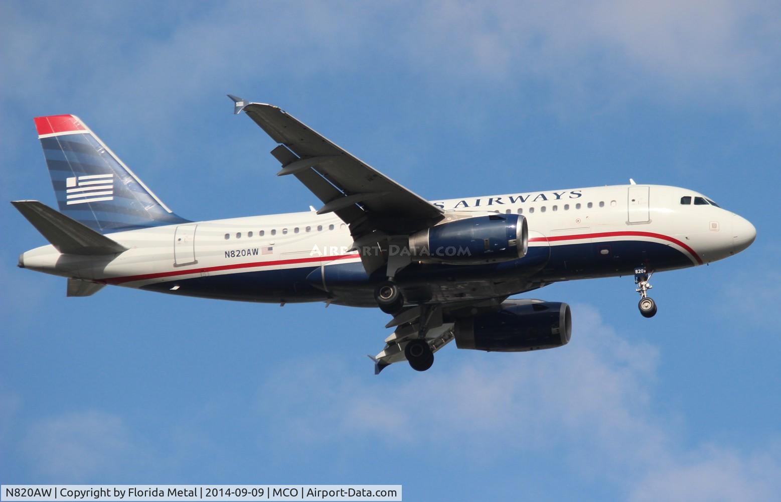 N820AW, 2000 Airbus A319-132 C/N 1397, USAirways