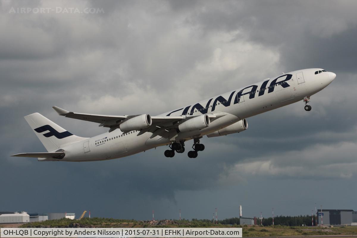 OH-LQB, 2007 Airbus A340-313 C/N 835, Departing to Tokyo-Narita.