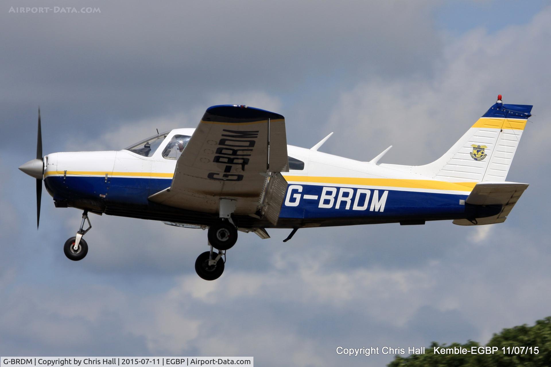 G-BRDM, 1977 Piper PA-28-161 Cherokee Warrior II C/N 28-7716004, visitor from White Waltham