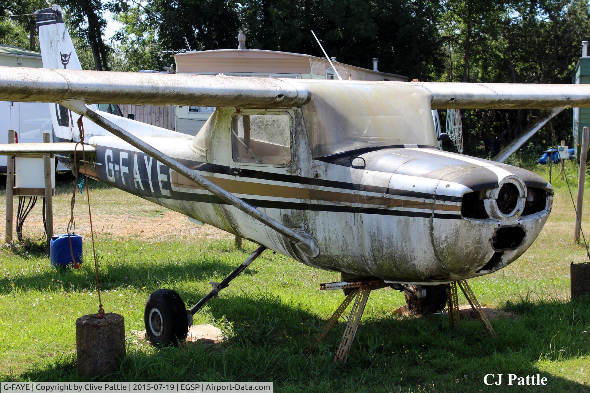 G-FAYE, 1976 Reims F150M C/N 1252, Long term dumped resident, continuing to collect moss and mildew at Sibson EGSP