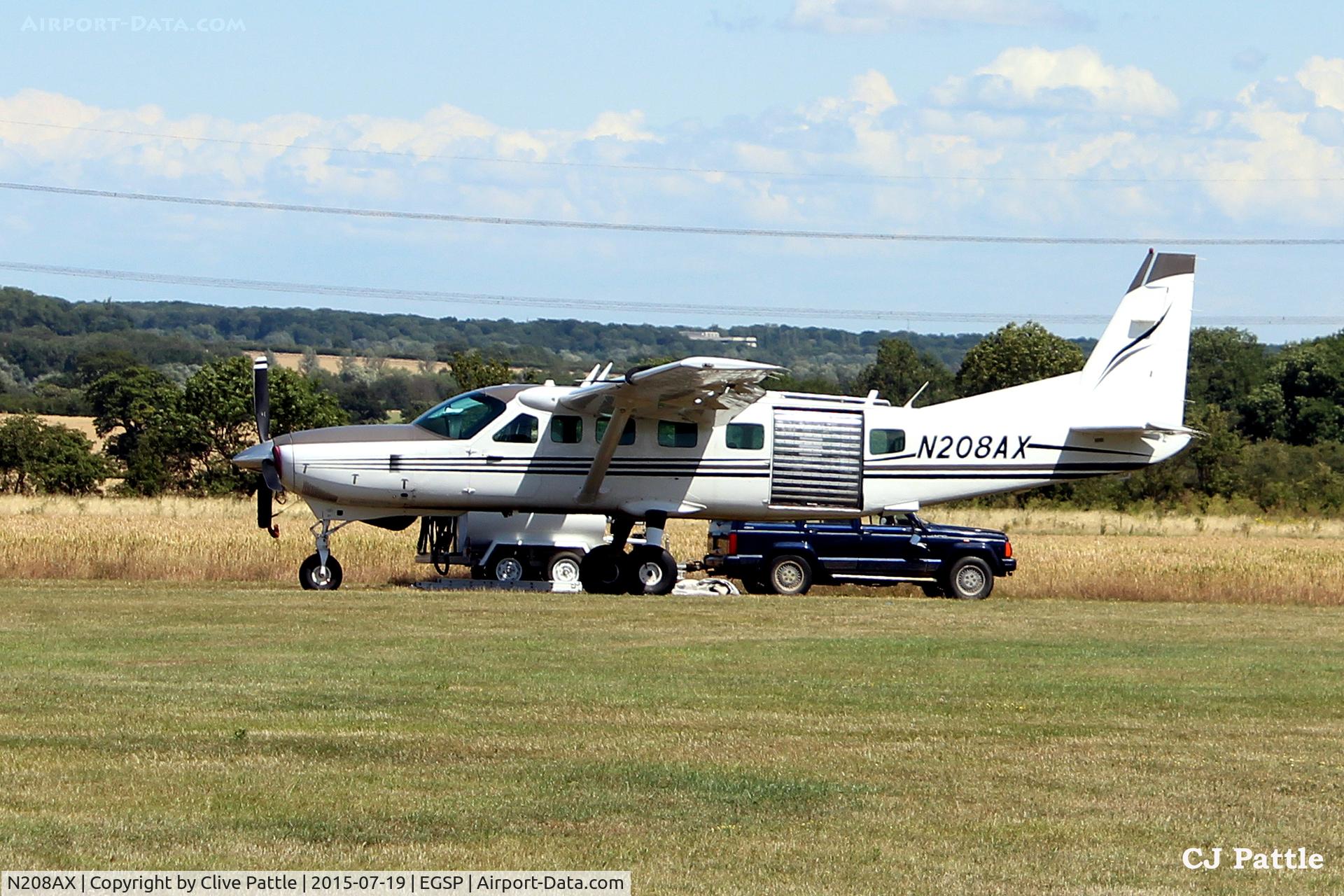 N208AX, 1998 Cessna 208B Grand Caravan C/N 208B0710, On para duty at Sibson EGSP