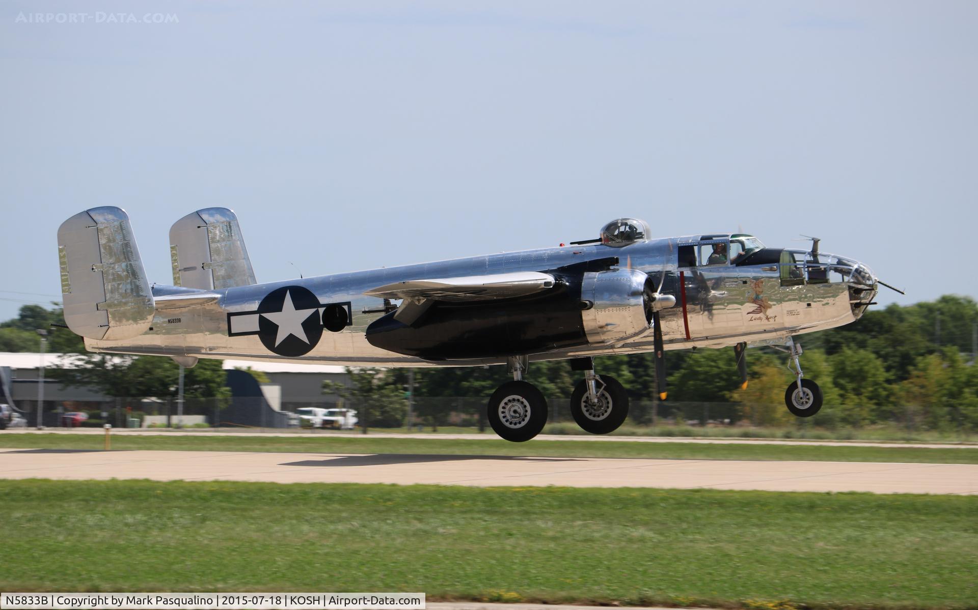 N5833B, 1945 North American B-25J Mitchell Mitchell C/N 108-47735, North American B-25J
