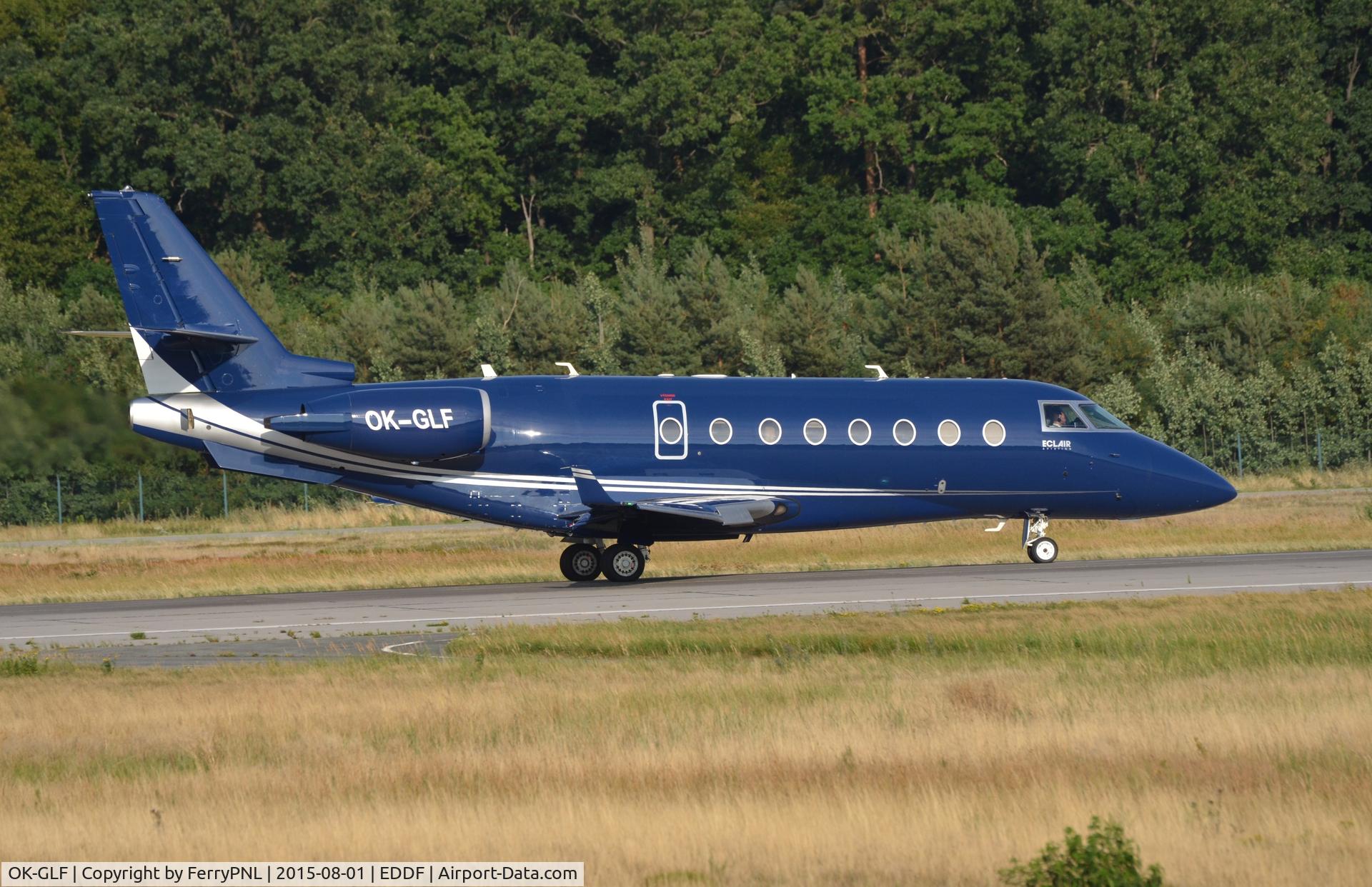 OK-GLF, 2007 Gulfstream Aerospace G200 C/N 167, Eclair Aviation G200 departing FRA