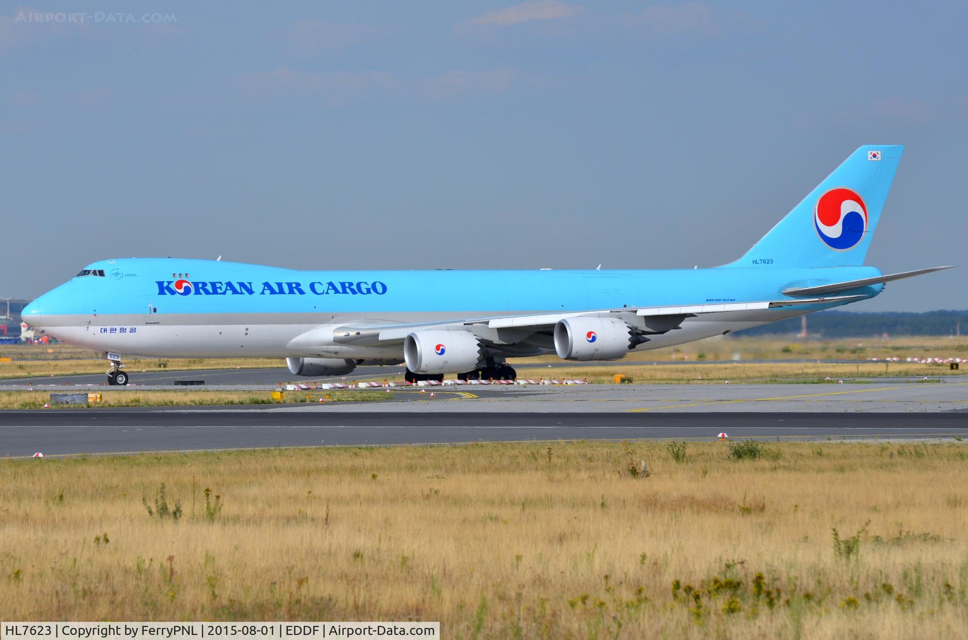 HL7623, 2013 Boeing 747-8B5F C/N 37655, Korean B748 Freighter taxying for departure