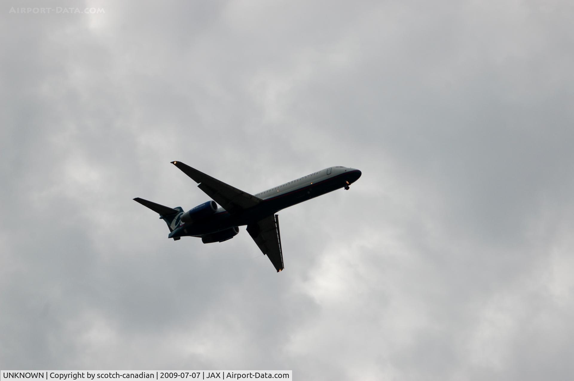 UNKNOWN, Airliners Various C/N Unknown, AirTran Airways Jet on Final Approach to Jacksonville International Airport, Jacksonville, FL