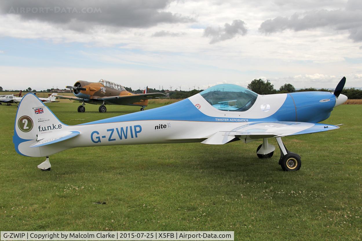 G-ZWIP, 2005 Silence Twister C/N PFA 329-14211, Silence Twister prior to an aerobatic performance at The Sunderland Air Show. Fishburn Airfield, July 25th 2015.