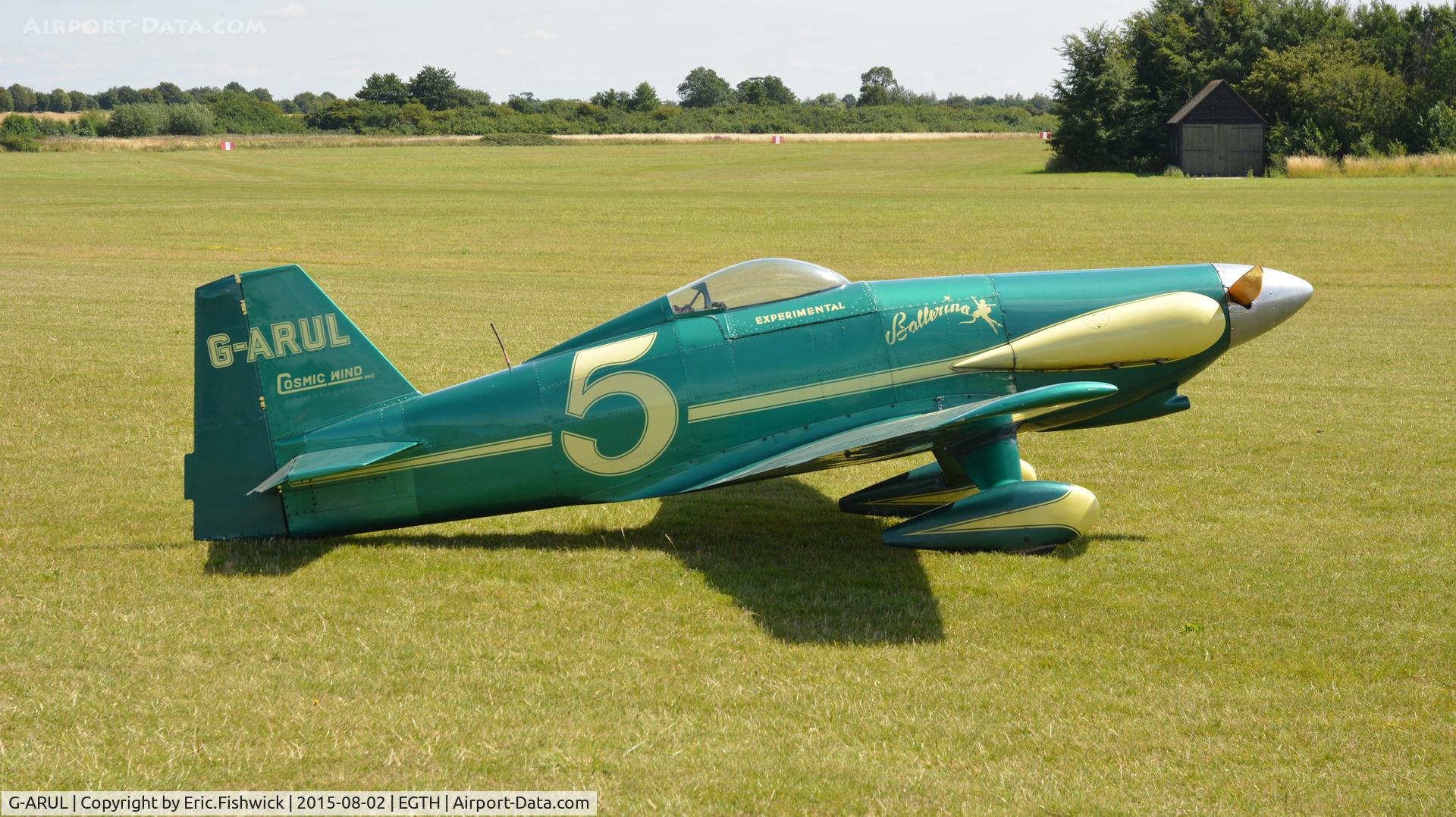 G-ARUL, 1973 LeVier Cosmic Wind C/N PFA 1511, 2. G-ARUL at the Shuttleworth Wings and Wheels Airshow, Aug. 2015.