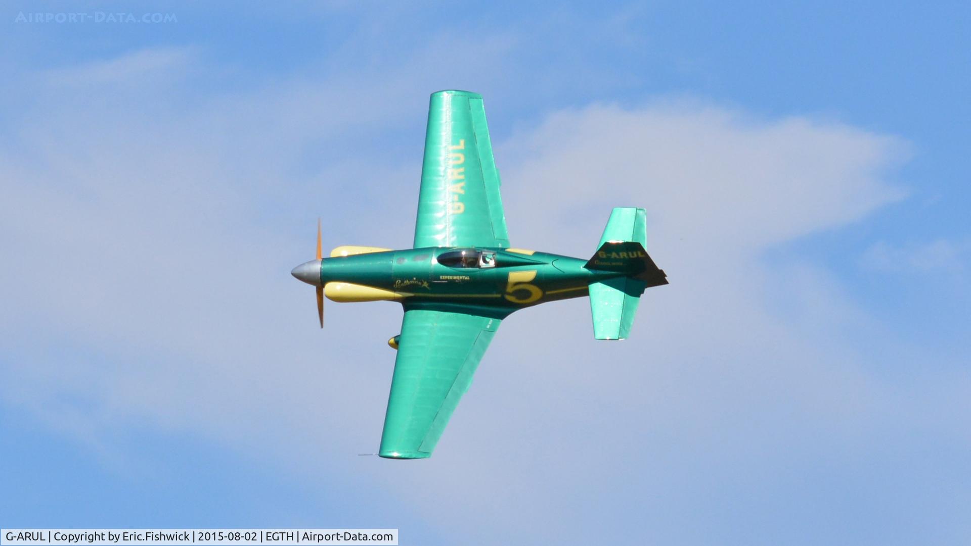 G-ARUL, 1973 LeVier Cosmic Wind C/N PFA 1511, 41. G-ARUL in display mode at the Shuttleworth Wings and Wheels Airshow, Aug. 2015.
