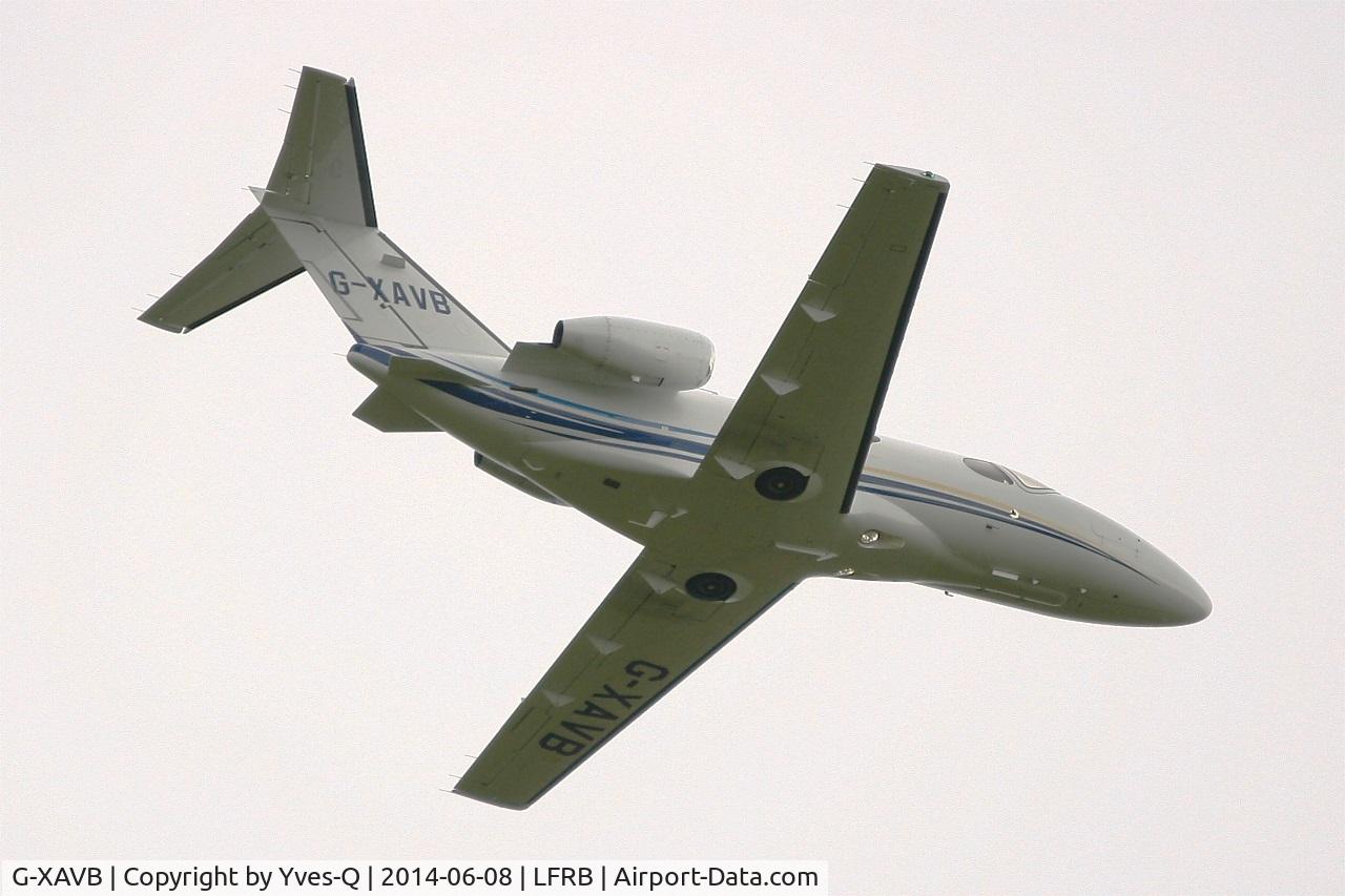 G-XAVB, 2010 Cessna 510 Citation Mustang Citation Mustang C/N 510-0283, Cessna 510 Citation Mustang, Take off rwy 07R, Brest-Bretagne airport (LFRB-BES)