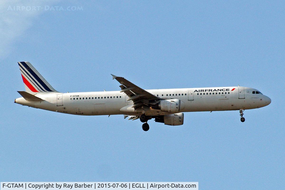 F-GTAM, 2002 Airbus A321-211 C/N 1859, Airbus A321-211 [1859] (Air France) Home~G 06/07/2015. On approach 27L.
