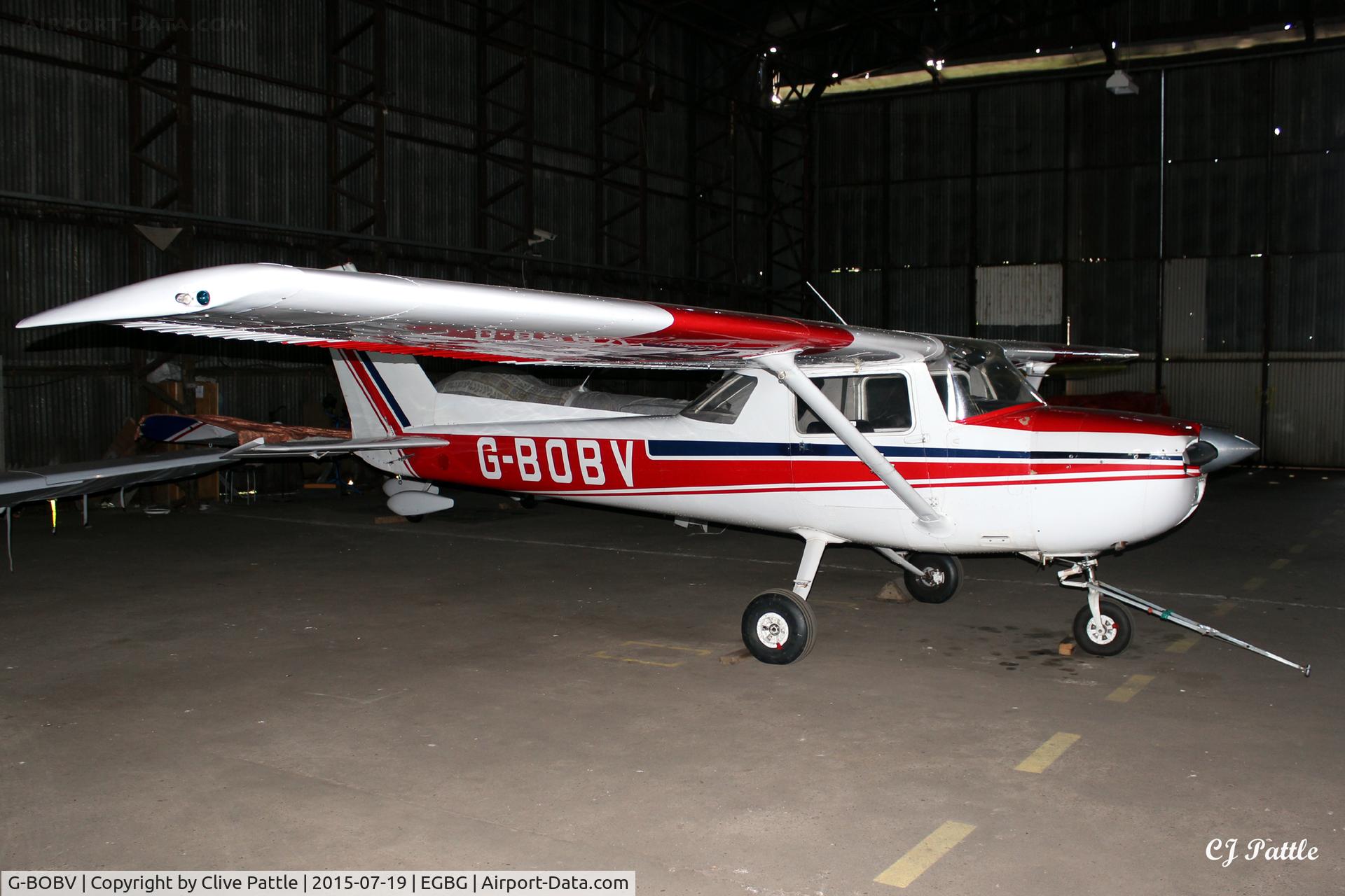 G-BOBV, 1977 Reims F150M C/N 1415, Hangared at Leicester EGBG