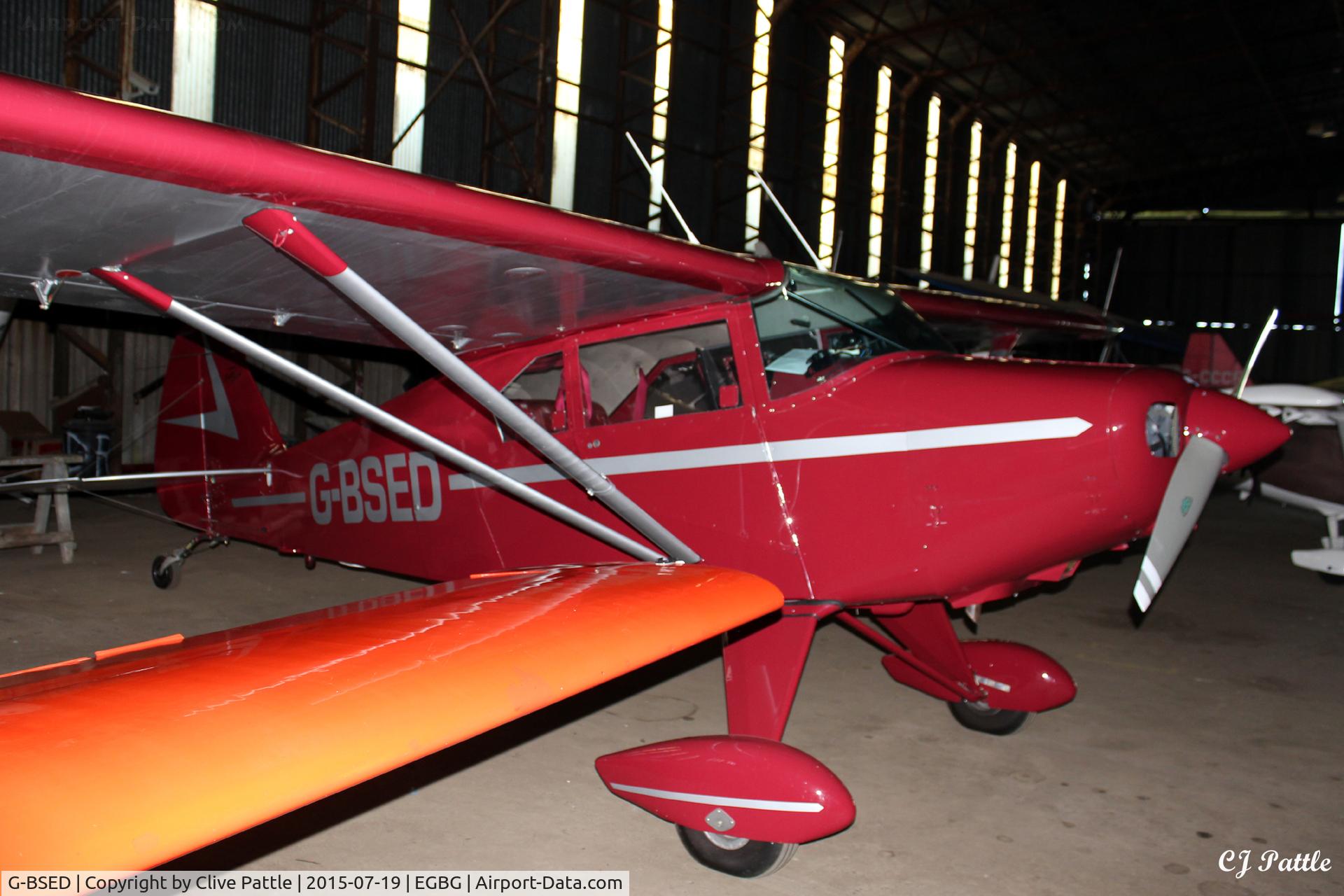 G-BSED, 1957 Piper PA-22-160 Tri Pacer C/N 22-6377, At Leicester EGBG