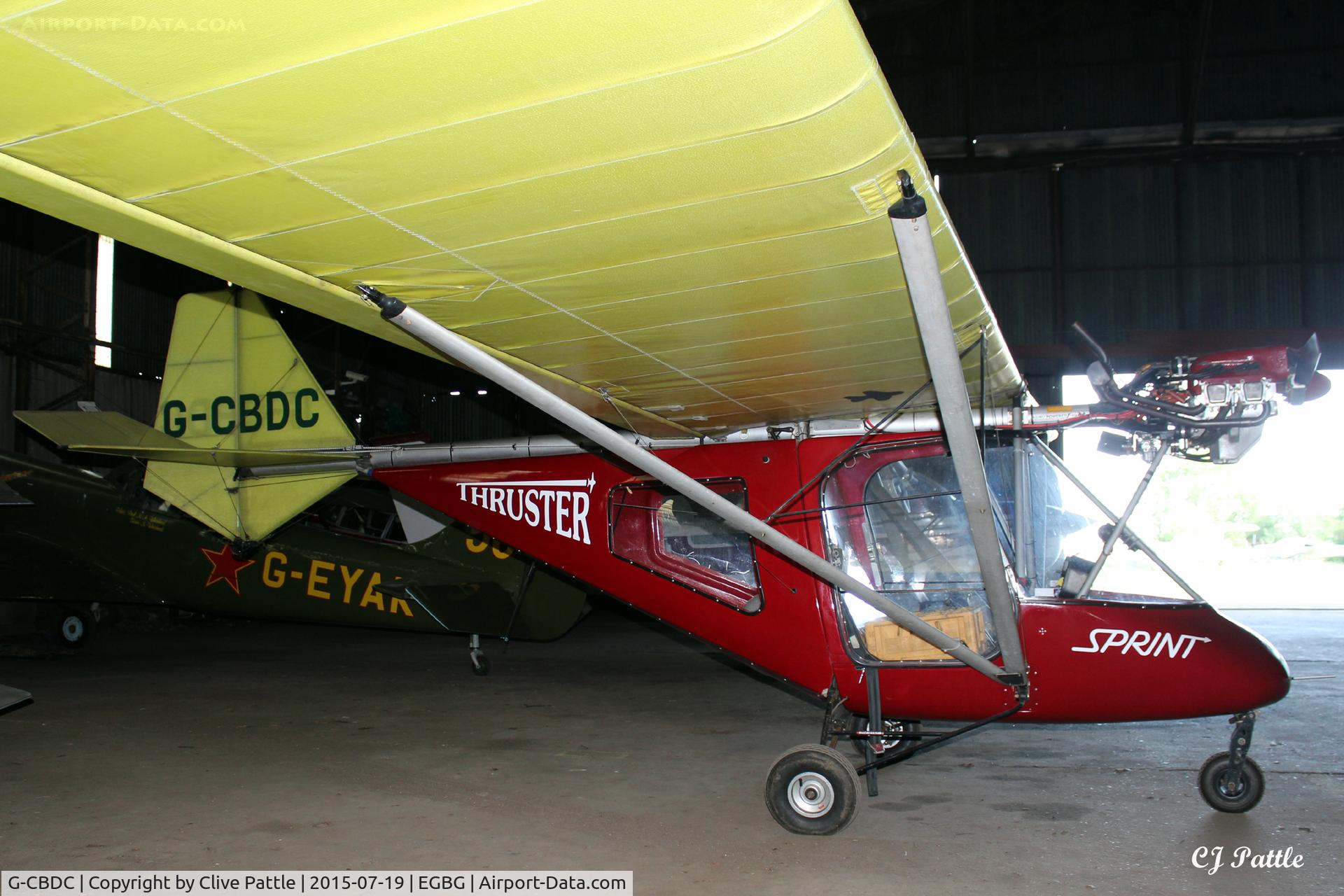 G-CBDC, 2001 Thruster T600N 450 JAB C/N 0071-T600N-054, Hangared at Leicester EGBG