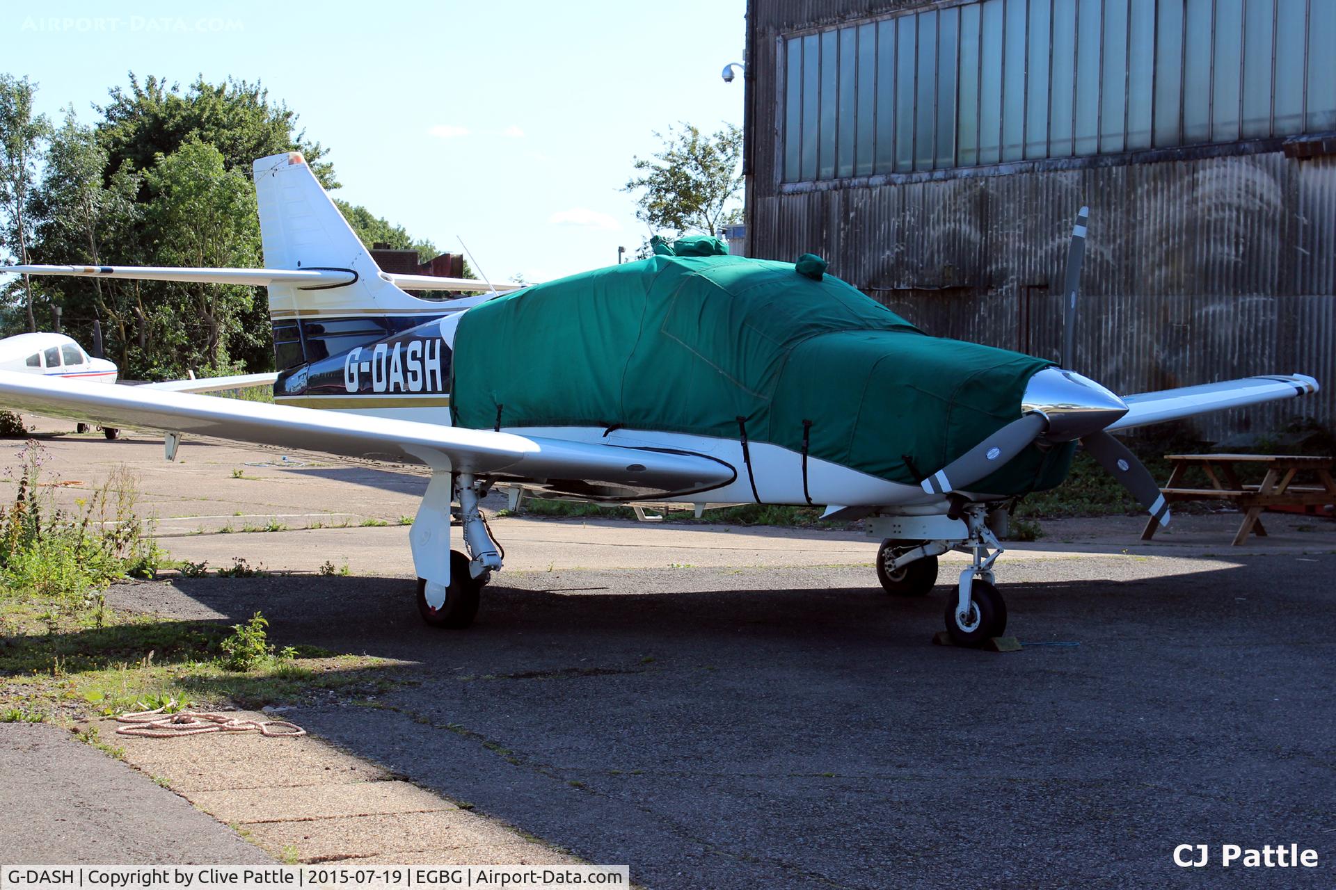 G-DASH, 1975 Rockwell International 112 Commander C/N 237, Parked at Leicester EGBG