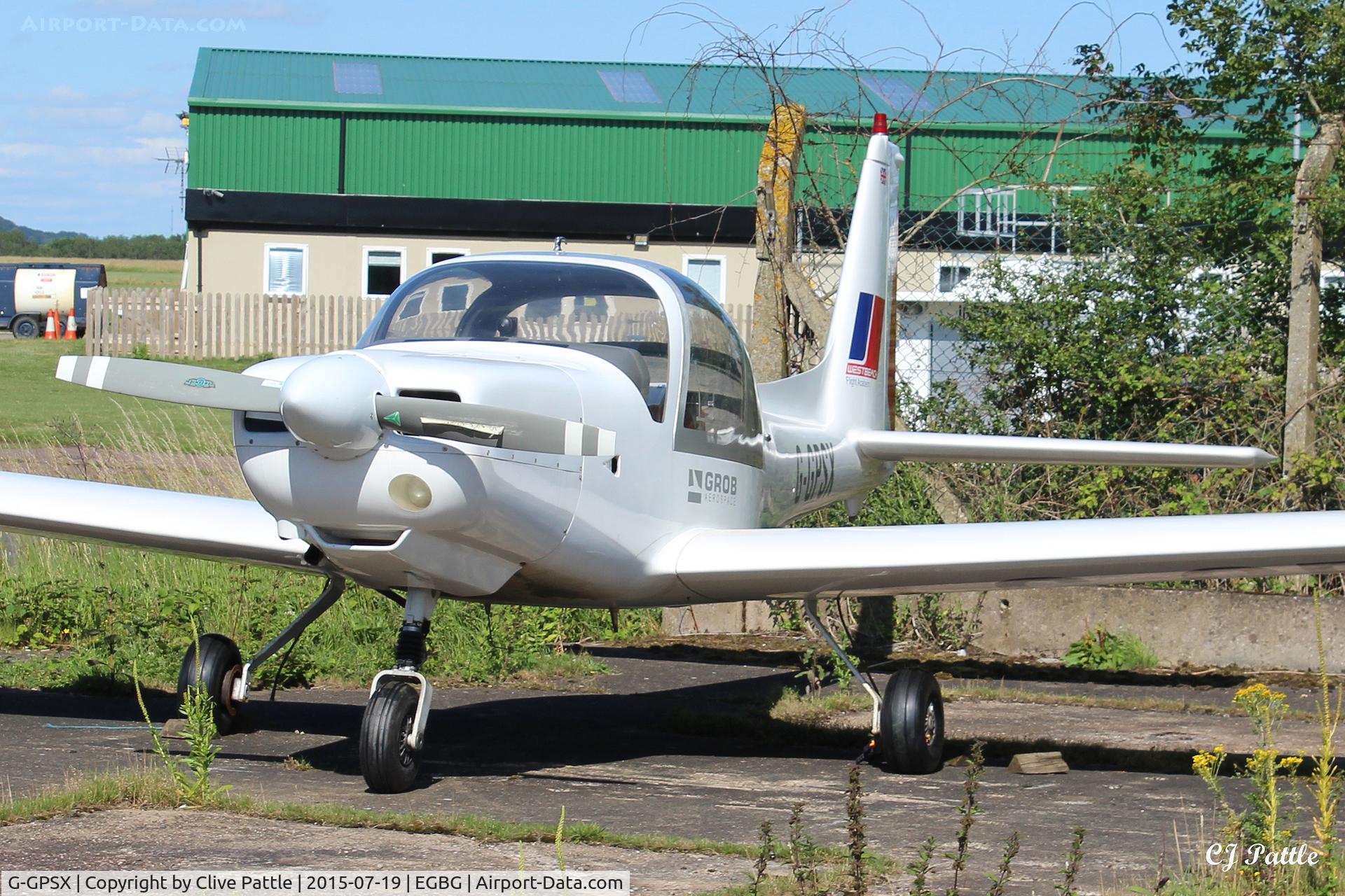 G-GPSX, 1988 Grob G-115A C/N 8040, Resting at Leicester EGBG