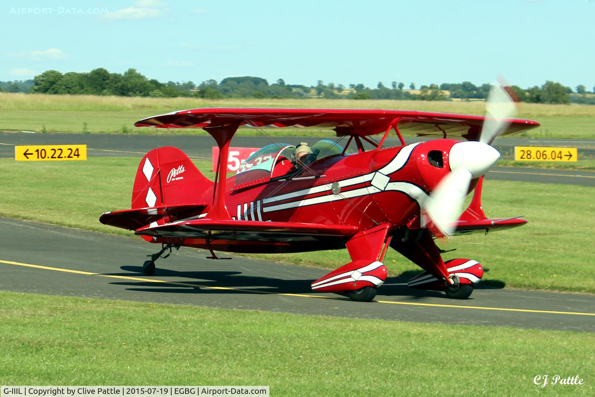 G-IIIL, 1984 Pitts S-1T Special C/N 008, Taxy in at Leicester EGBG
