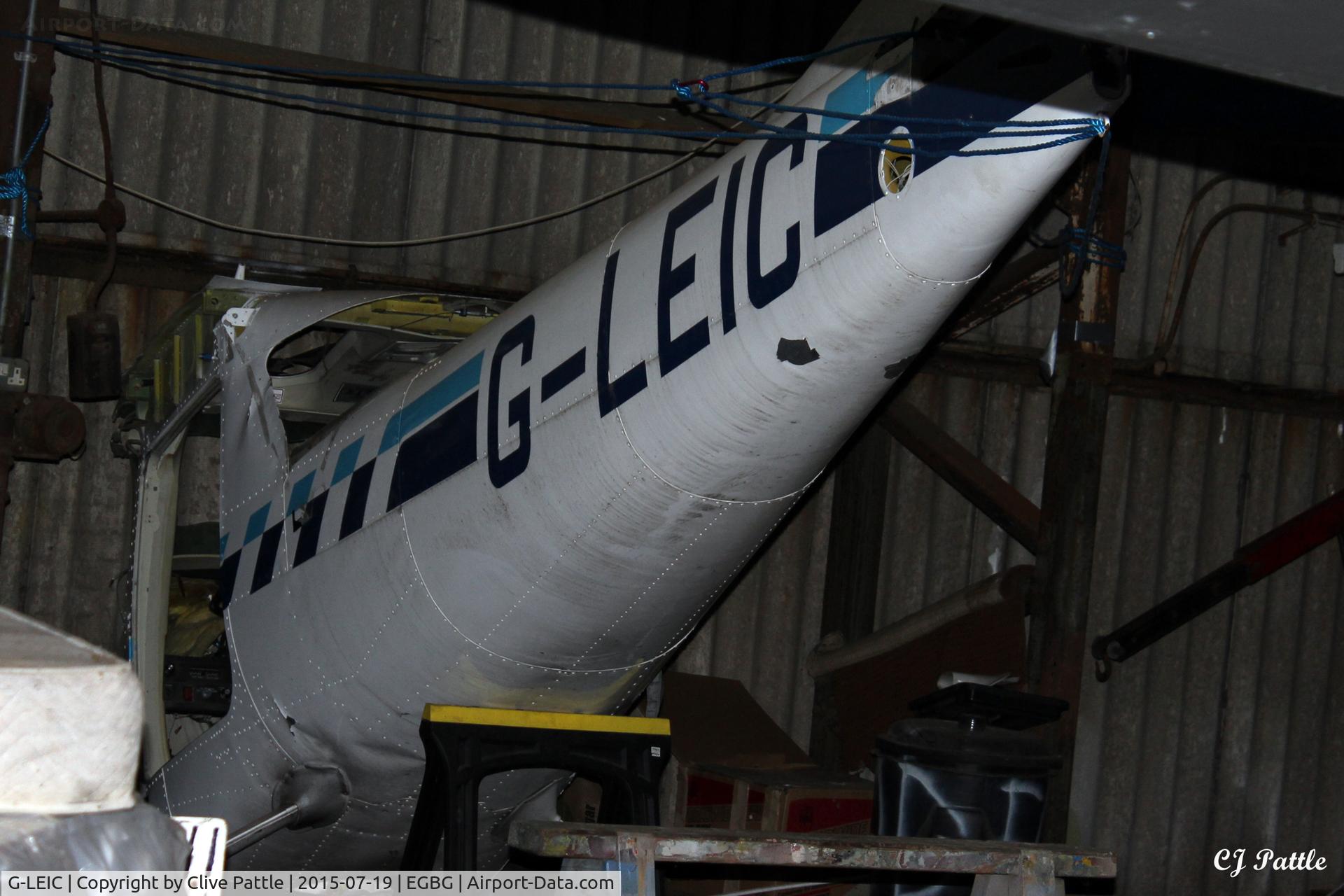 G-LEIC, 1985 Reims FA152 Aerobat C/N 0416, Hangared at Leicester EGBG in a poor state