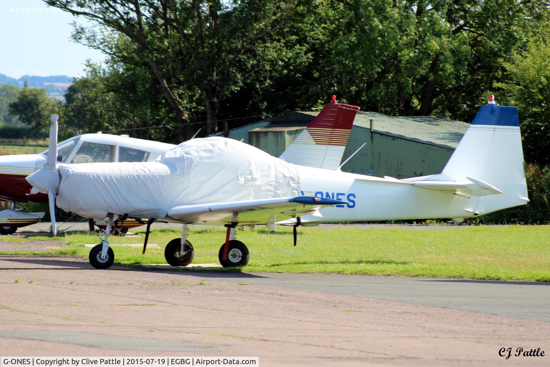 G-ONES, 1987 Slingsby T-67M-200 Firefly C/N 2046, Parked at Leicester EGBG