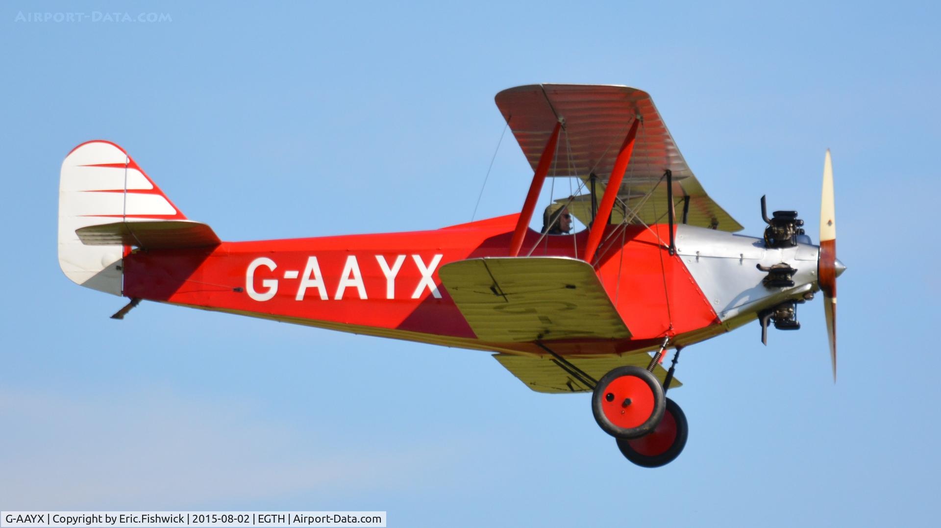 G-AAYX, 1930 Southern Martlet C/N 202, 42. G-AAYX leading the Mock Air Race at the Shuttleworth Wings and Wheels Airshow, Aug. 2015.