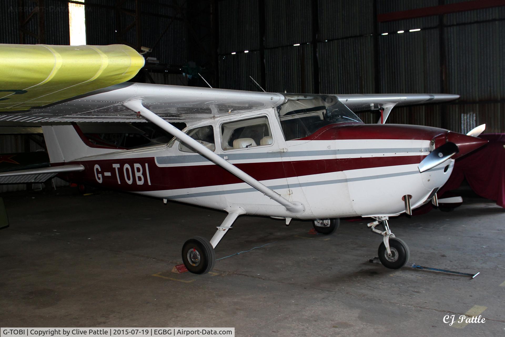 G-TOBI, 1971 Reims Cessna F172K C/N 0792, Parked at Leicester EGBG